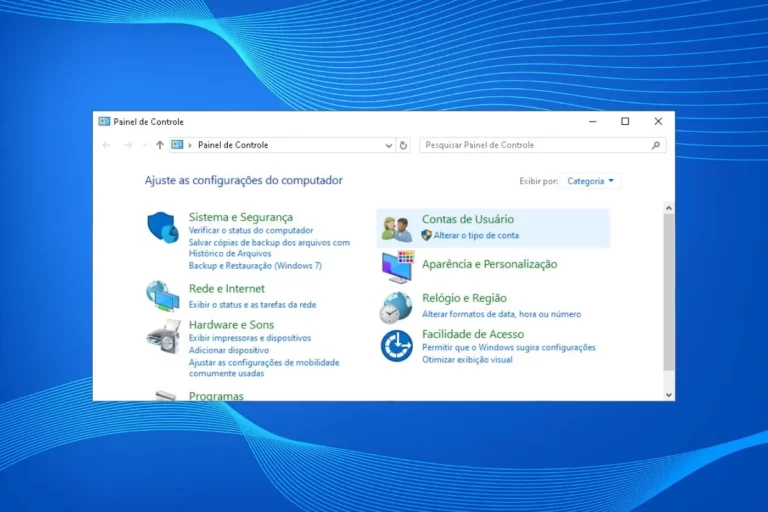 Painel de Controle do Windows